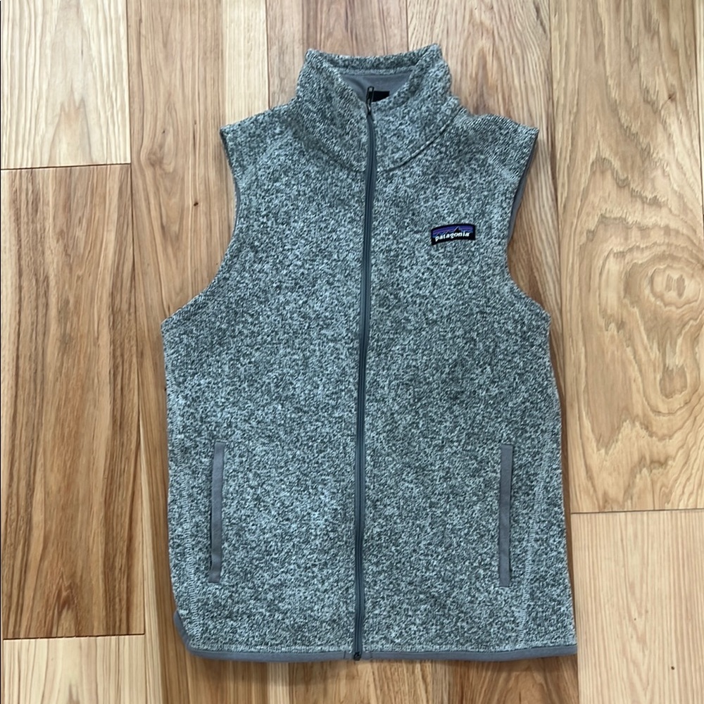 Patagonia Heather Gray Fleece Vest